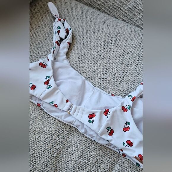 Cherry Print Bikini Top - Picture 2 of 4